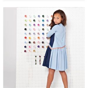 New! Teela NYC asymmetrical denim dress size 10 girls